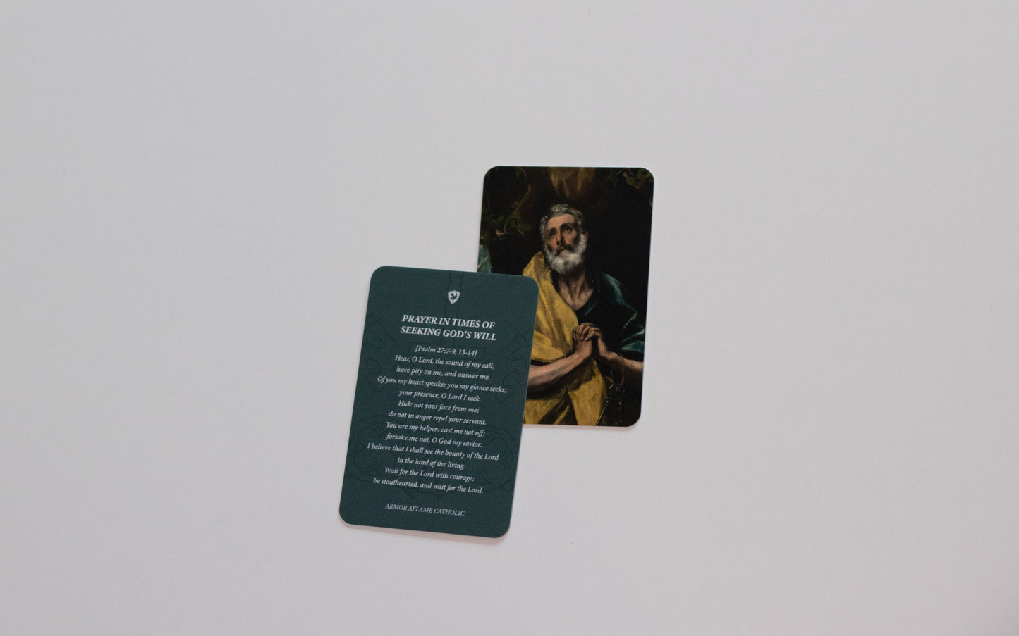 St. Peter Prayer Card - Psalm 27