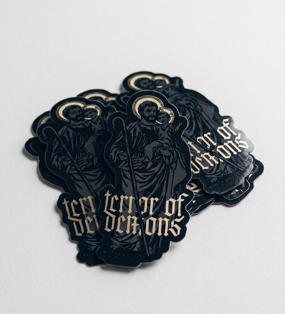 Terror of Demons - St. Joseph Sticker