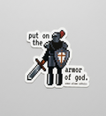 Pixel Knight - Armor of God Sticker