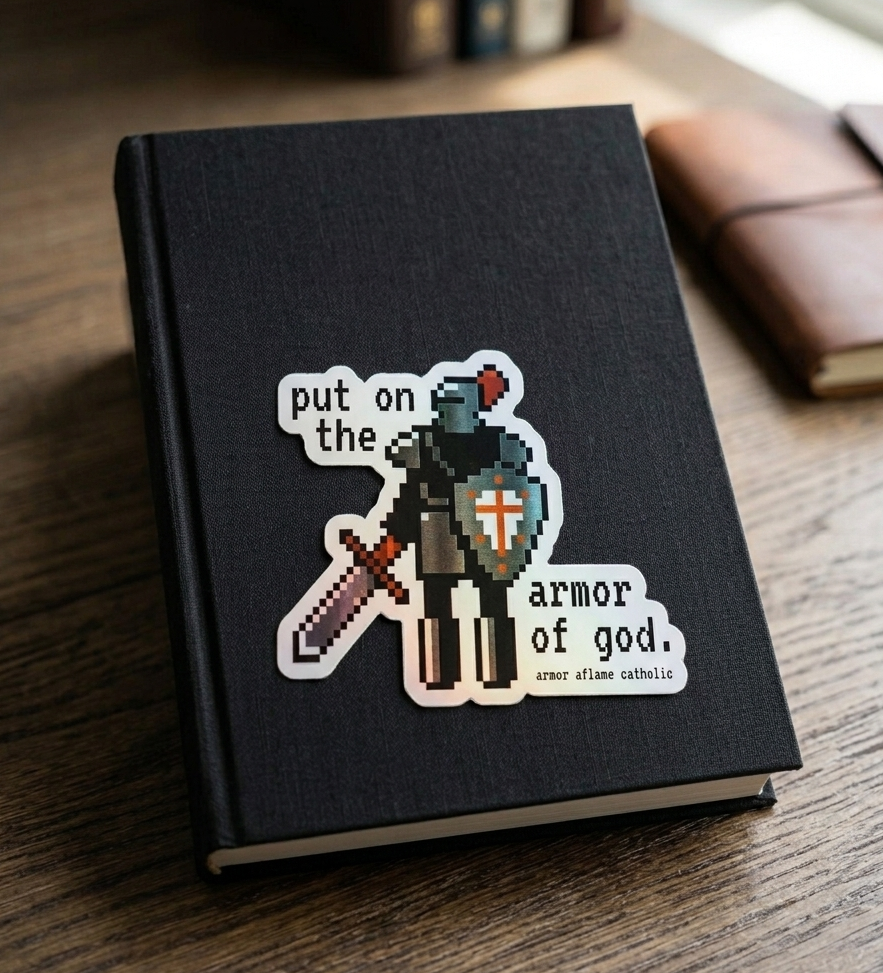Pixel Knight - Armor of God Sticker
