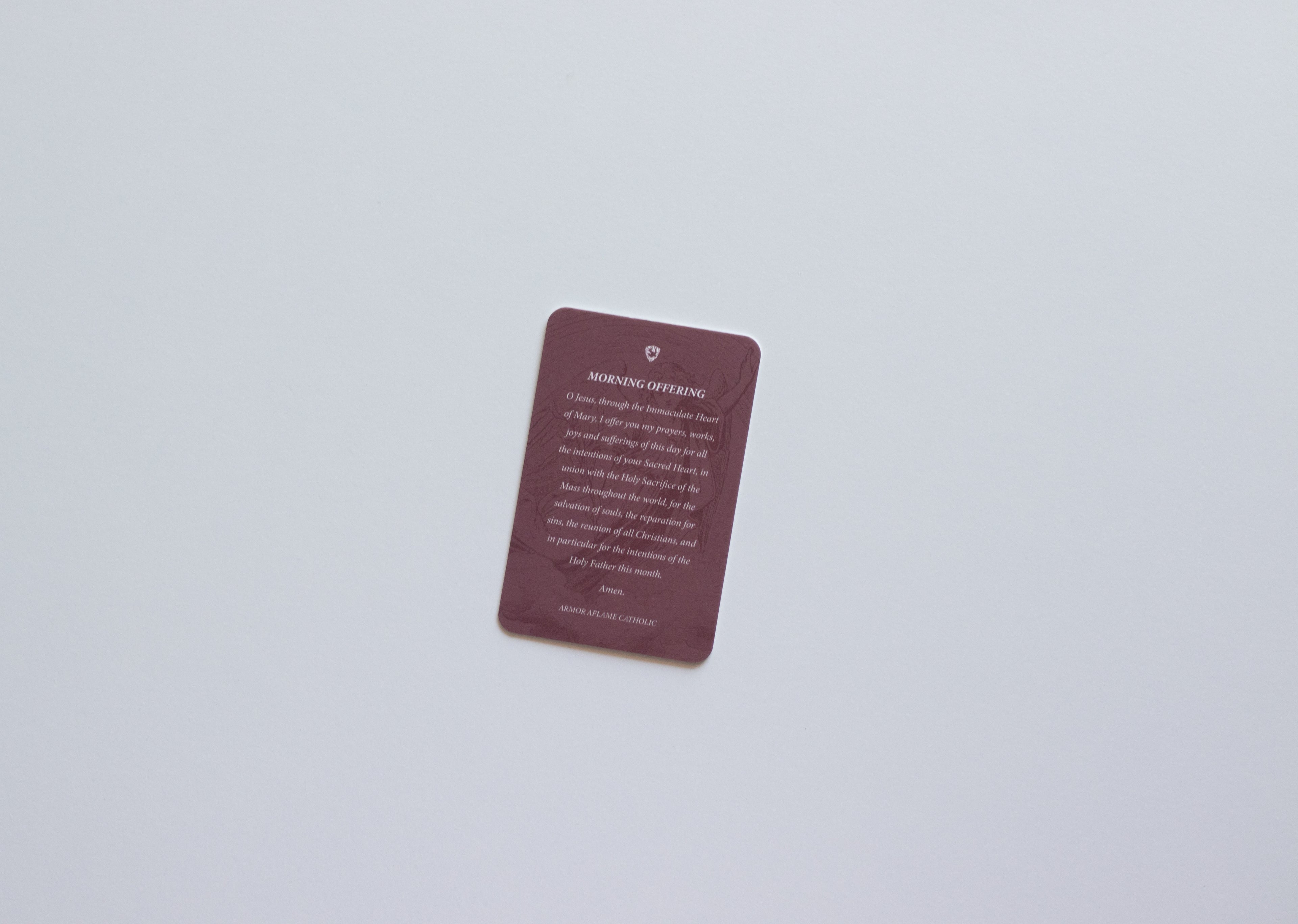 Morning Offering Prayer Card