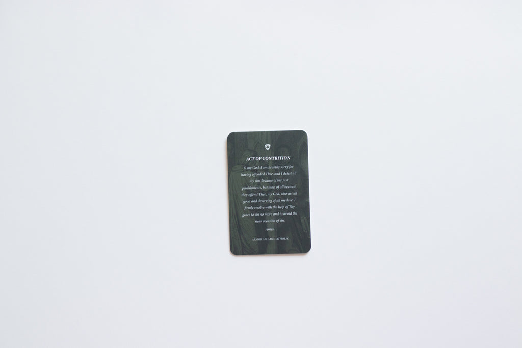 Act of Contrition Prayer Card