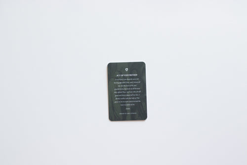 Act of Contrition Prayer Card