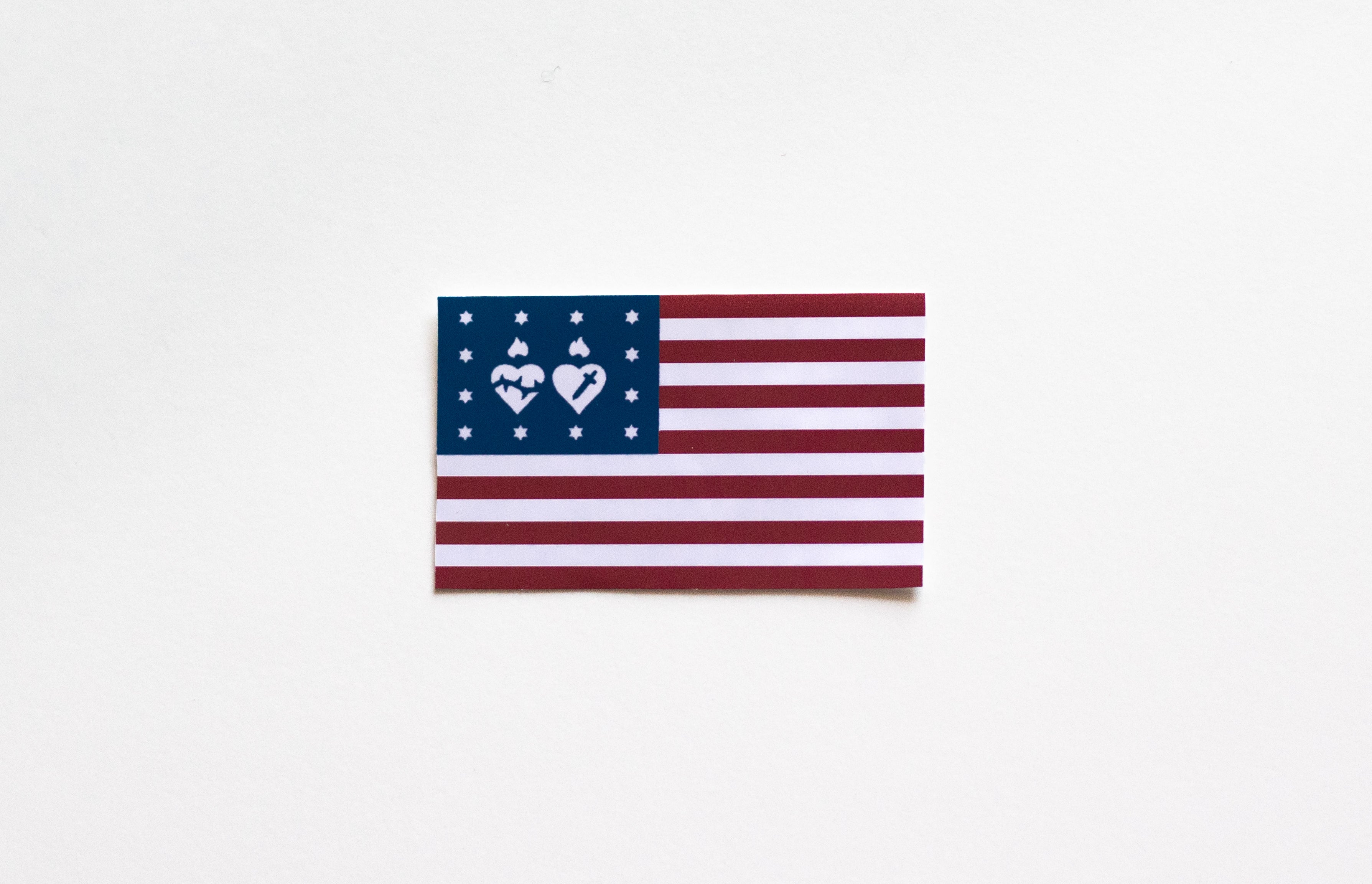 Fatima Flags American Fatima Flag Sticker – Armor Aflame