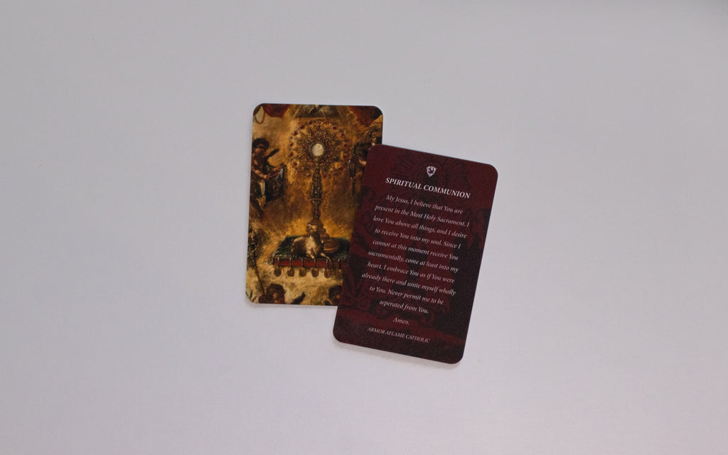Spiritual Communion Prayer Card