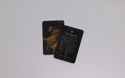 Act of Contrition Prayer Card