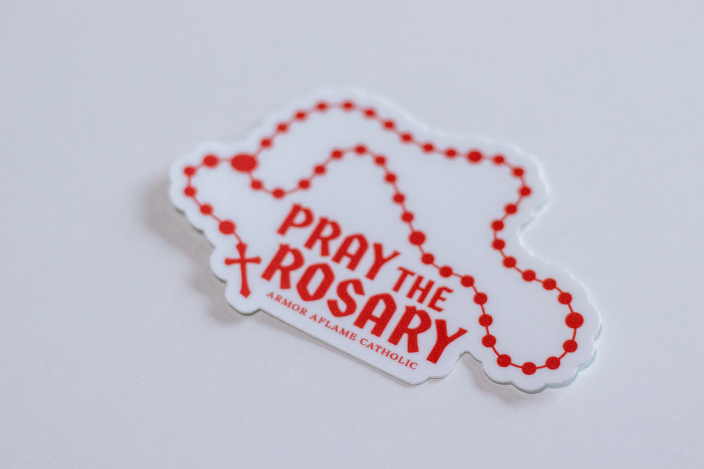 Pray the Rosary Sticker