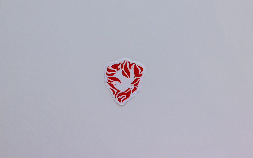 Armor Aflame Sticker